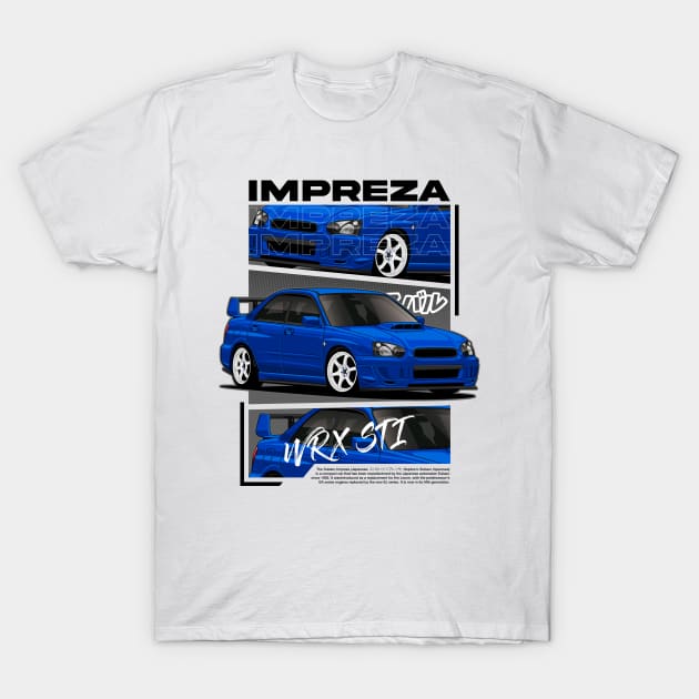 Subaru Impreza WRX STI (Blobeye) T-Shirt by squealtires